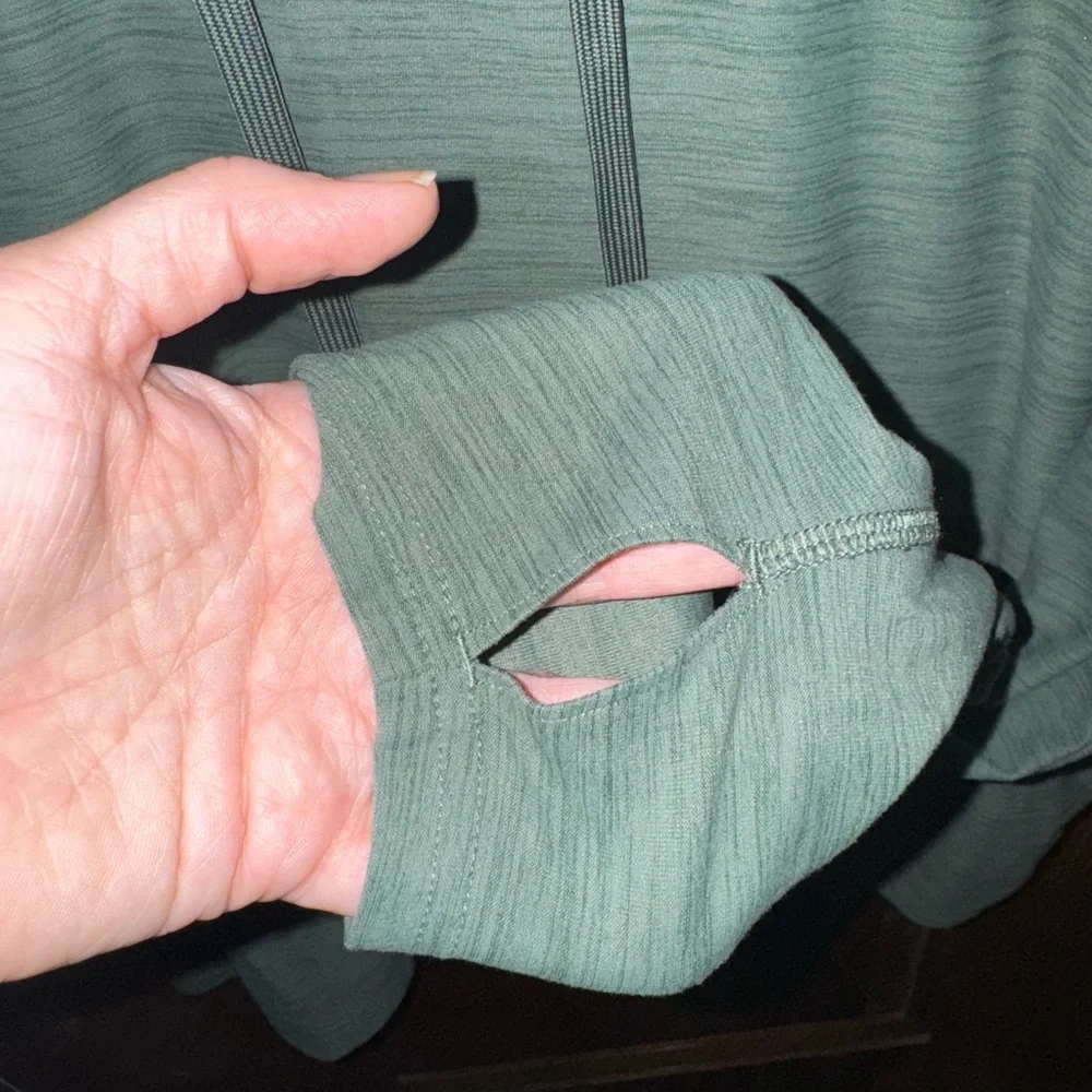 Never Not Hustling Crop Activewear Hoodie Size 3X Olive Green - Picture 5 of 6